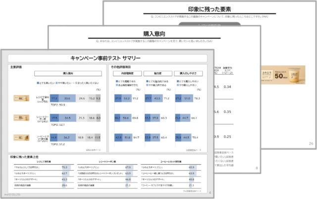 キャンペーン事前テスト(T4)のサンプル画像